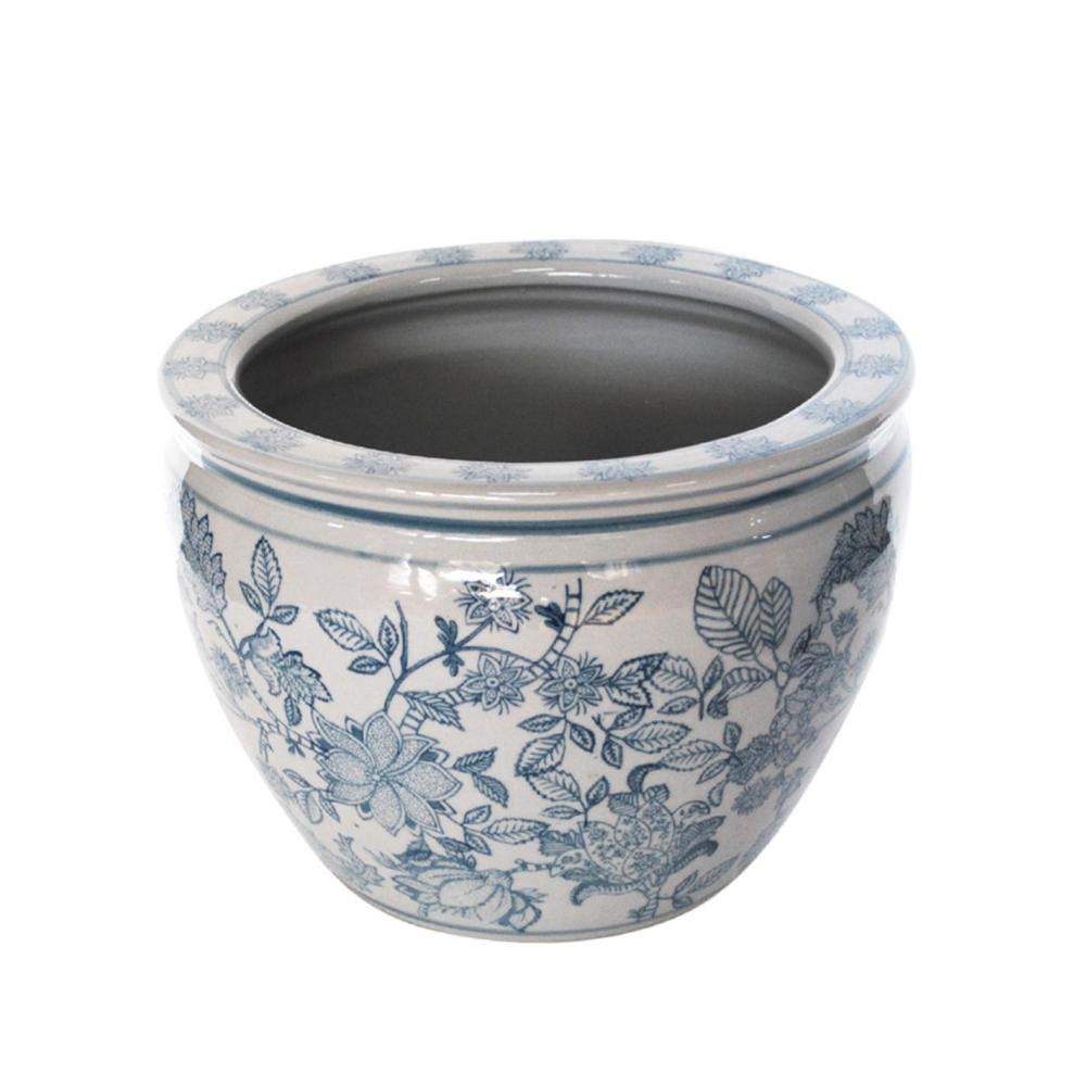 Κασπώ blue porc.flower 51.5x41cm Plastona 00.03.34049