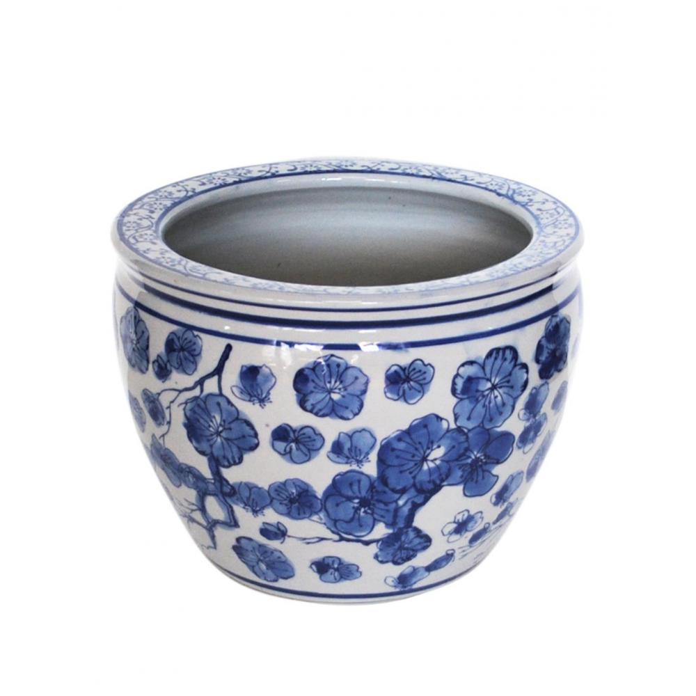 Κασπώ blue porc.flower 51.5x41cm Plastona 00.03.34036