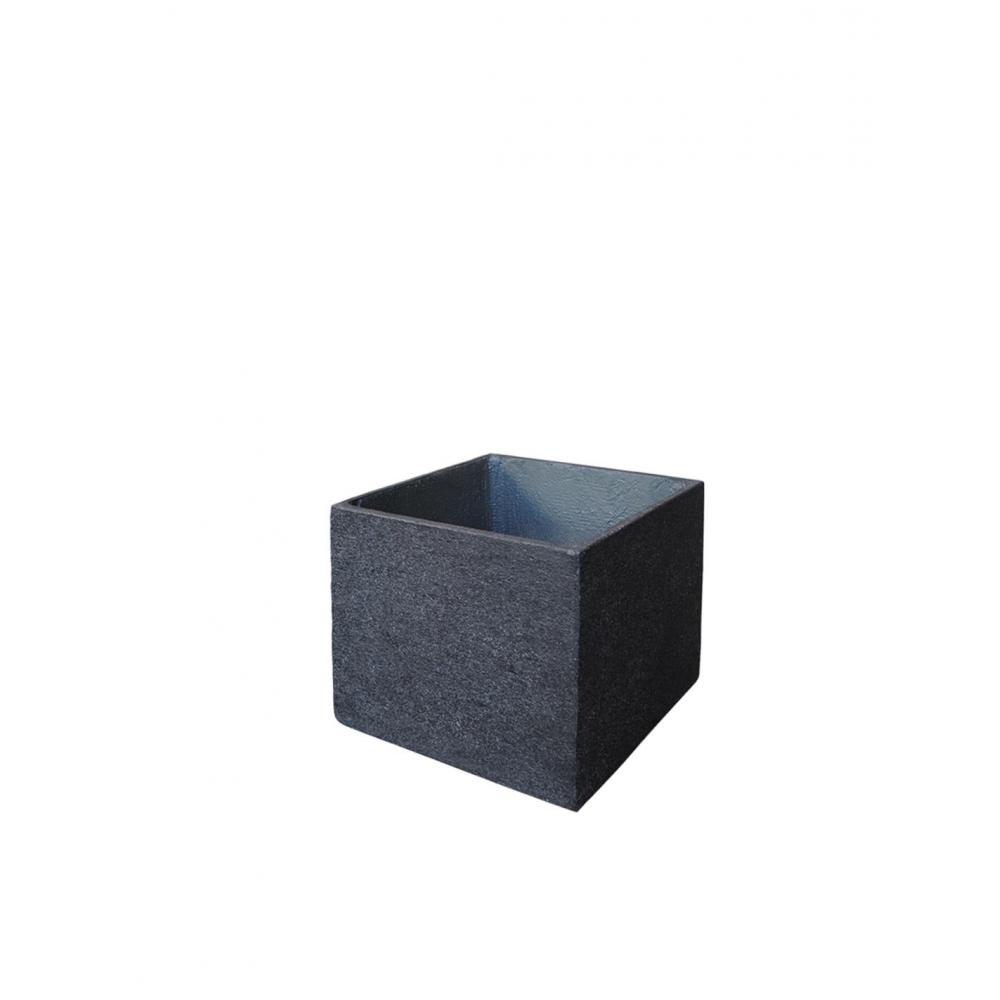 Γλάστρα cement rough μαύρο 37Χ37Χ31 Plastona 00.03.35666