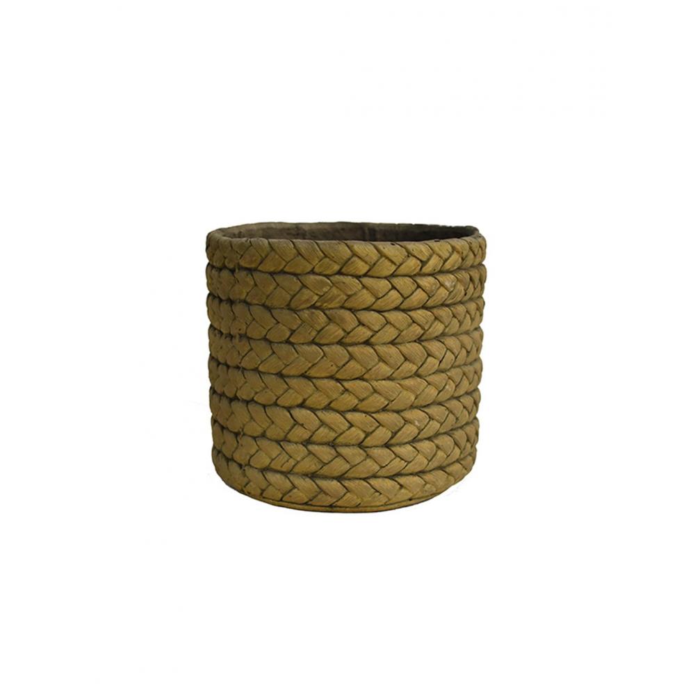 Κασπώ κεραμ.light rattan καφέ χρ.19Χ17 Plastona 00.03.35627