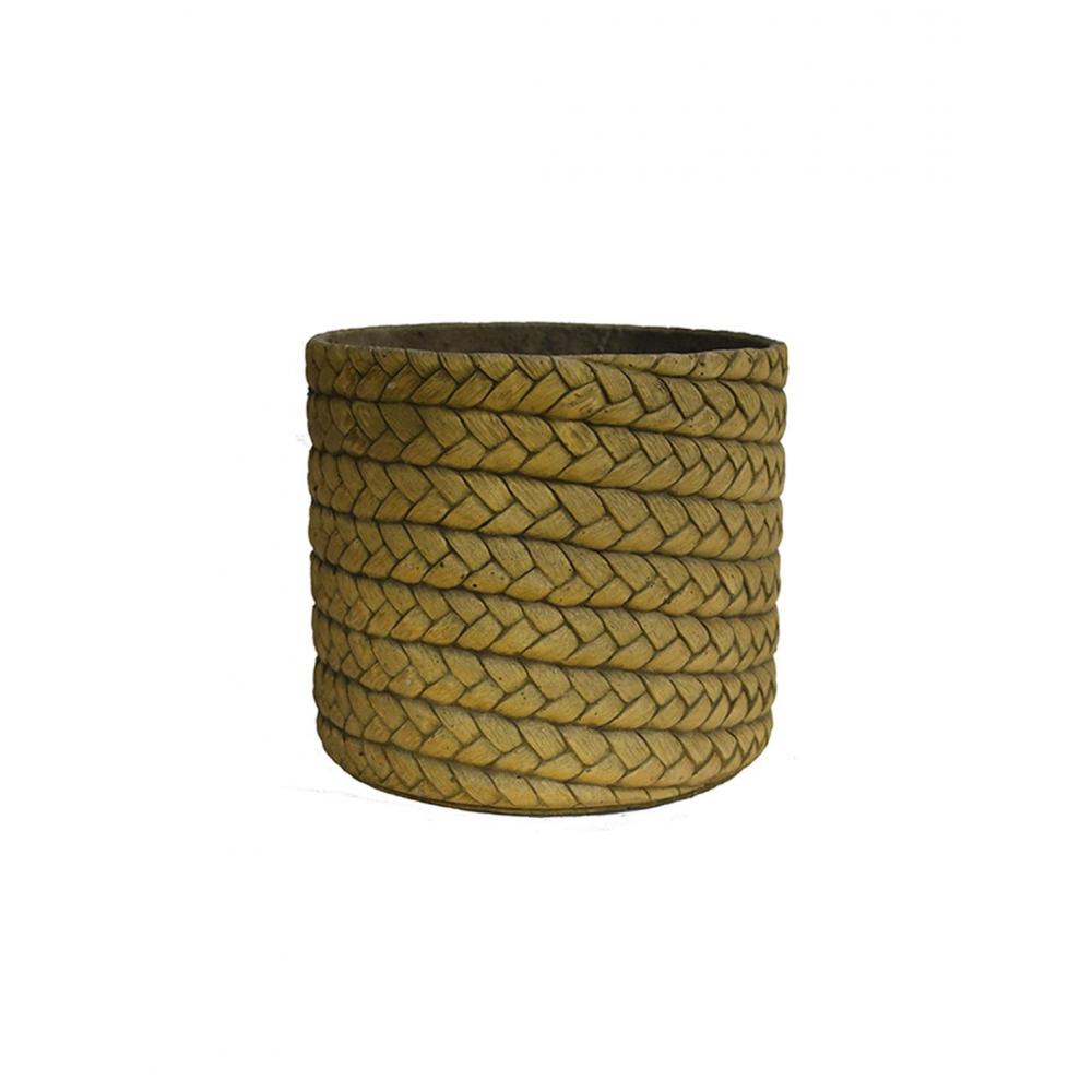 Κασπώ κεραμ.light rattan καφέ χρ.Φ25Χ21 Plastona 00.03.35628