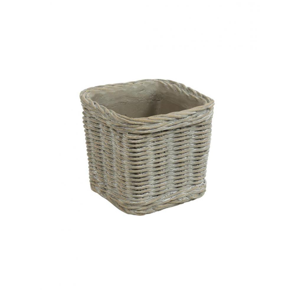 Κασπώ κεραμ.rattan αν.καφέ 11,5Χ11,5Χ10,5 Plastona 013.809832