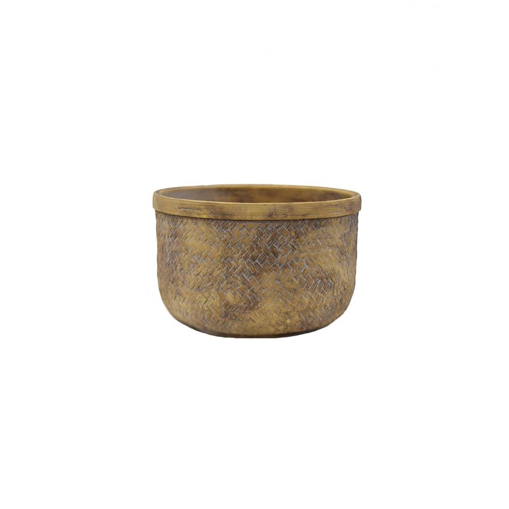 Κασπώ κεραμ.weave antique μπεζ χρ. Φ22Χ14,5 Plastona 00.03.35610