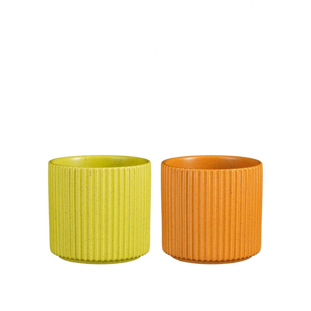 Κασπώ κεραμικό 2χρώματα Φ14,5Η13cm Plastona 02.1166095