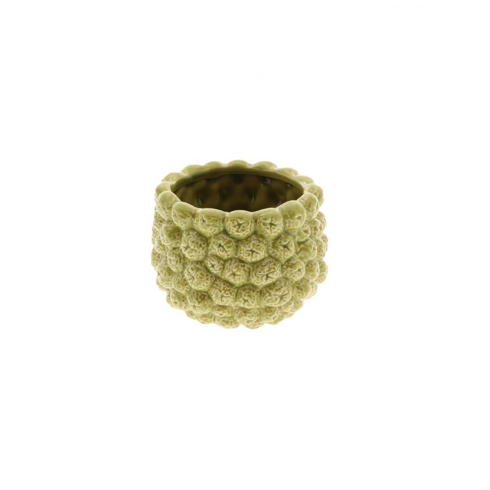 Κασπώ κεραμικό 3D φρούτα λαδί 14,5x11cm Plastona 012.862698008