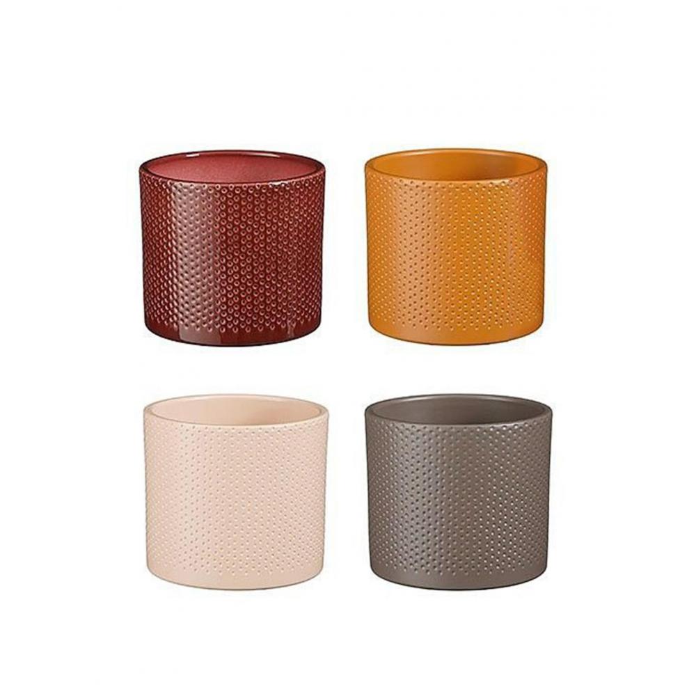 Κασπώ κεραμικό 4χρώματα Φ13,5Η12,5cm Plastona 02.1126349