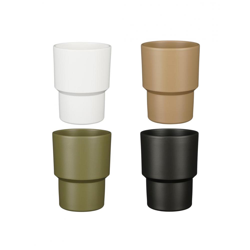 Κασπώ κεραμικό 4χρώματα Φ13,5Η17cm Plastona 02.1155770