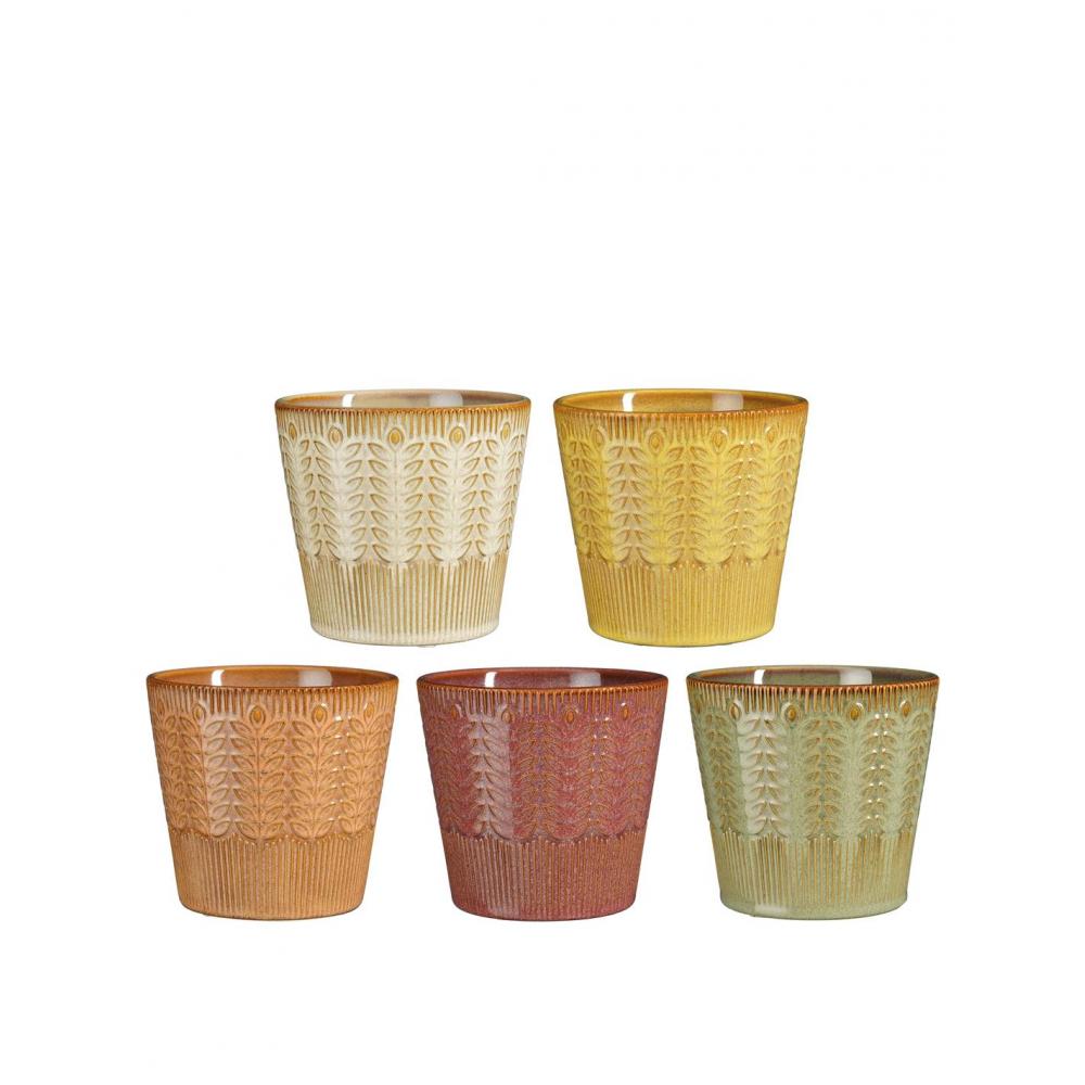 Κασπώ κεραμικό 5χρώματα 14x13cm Plastona 02.1166103