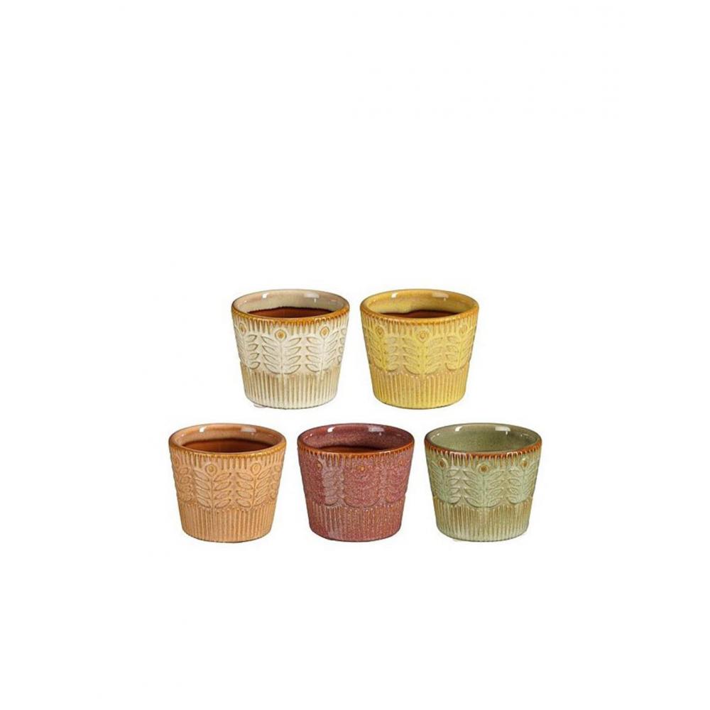 Κασπώ κεραμικό 5χρώματα 7,5x6cm Plastona 02.1166104