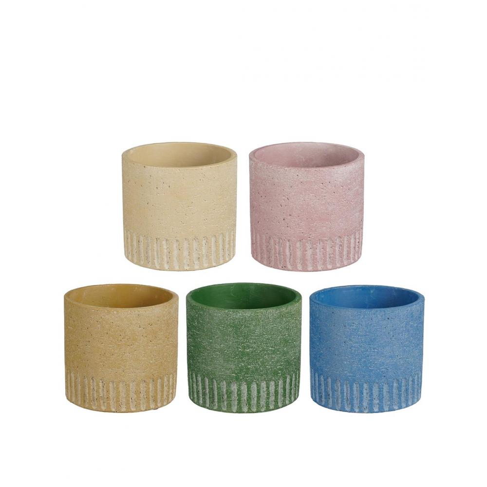 Κασπώ κεραμικό 5χρώματα Φ14Η12,5cm Plastona 02.1166189