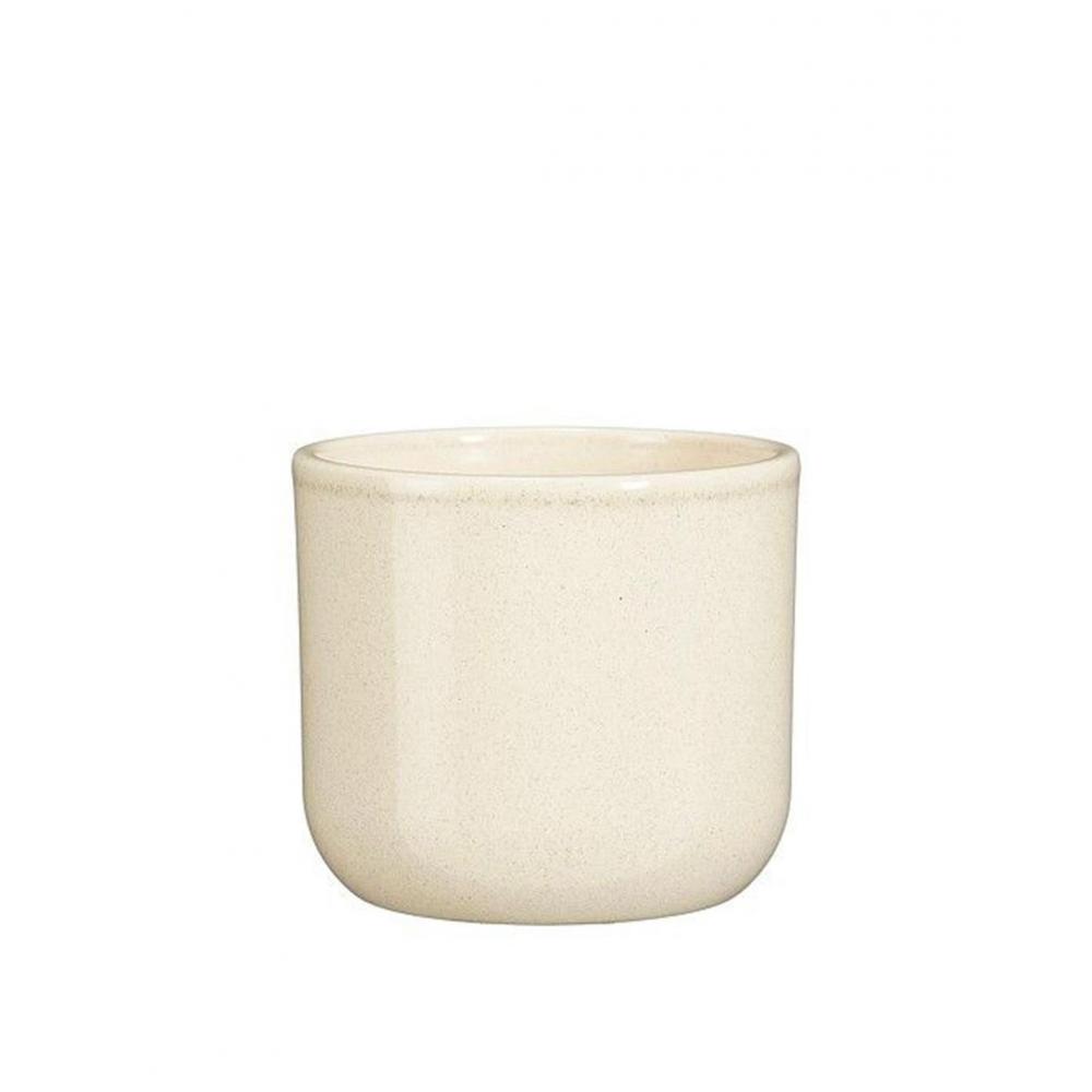 Κασπώ κεραμικό εκρού Φ14Η12,5cm Plastona 02.1185601
