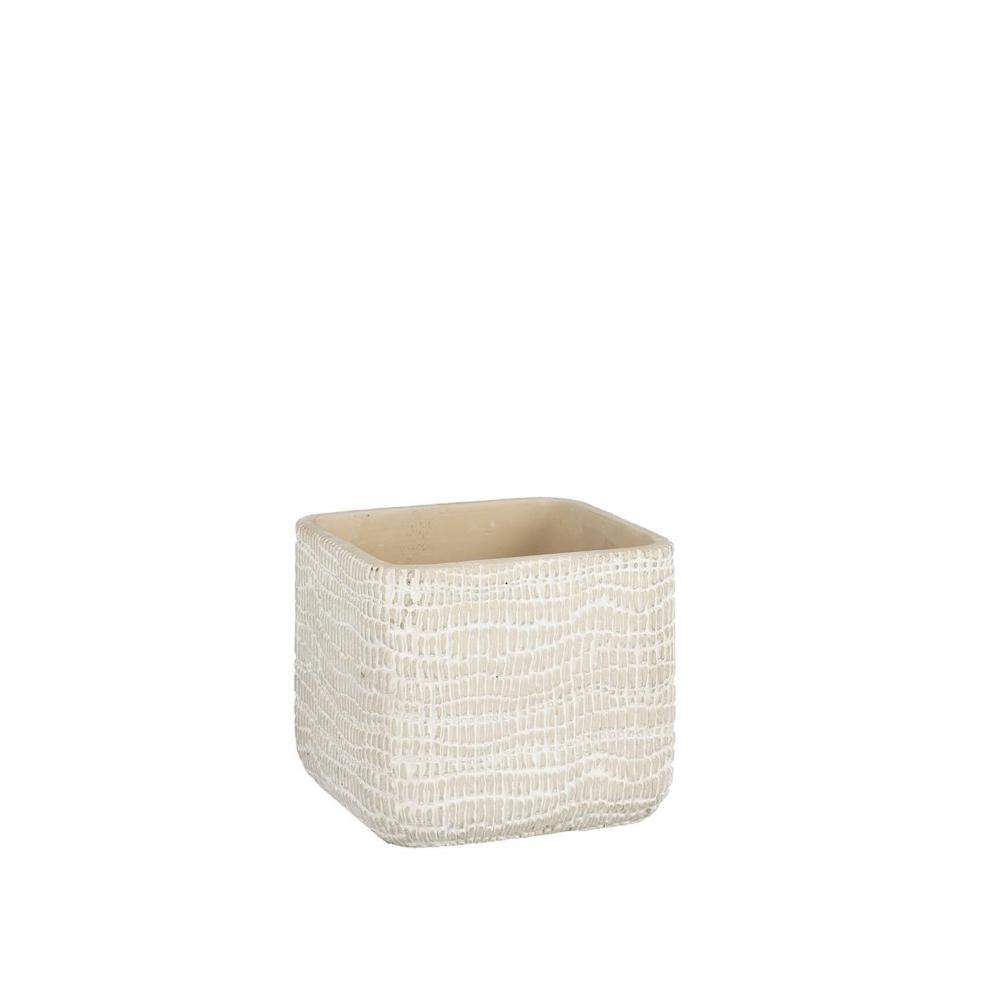 Κασπώ κεραμικό γκρι 12,5x12,5H11cm Plastona 02.1147636