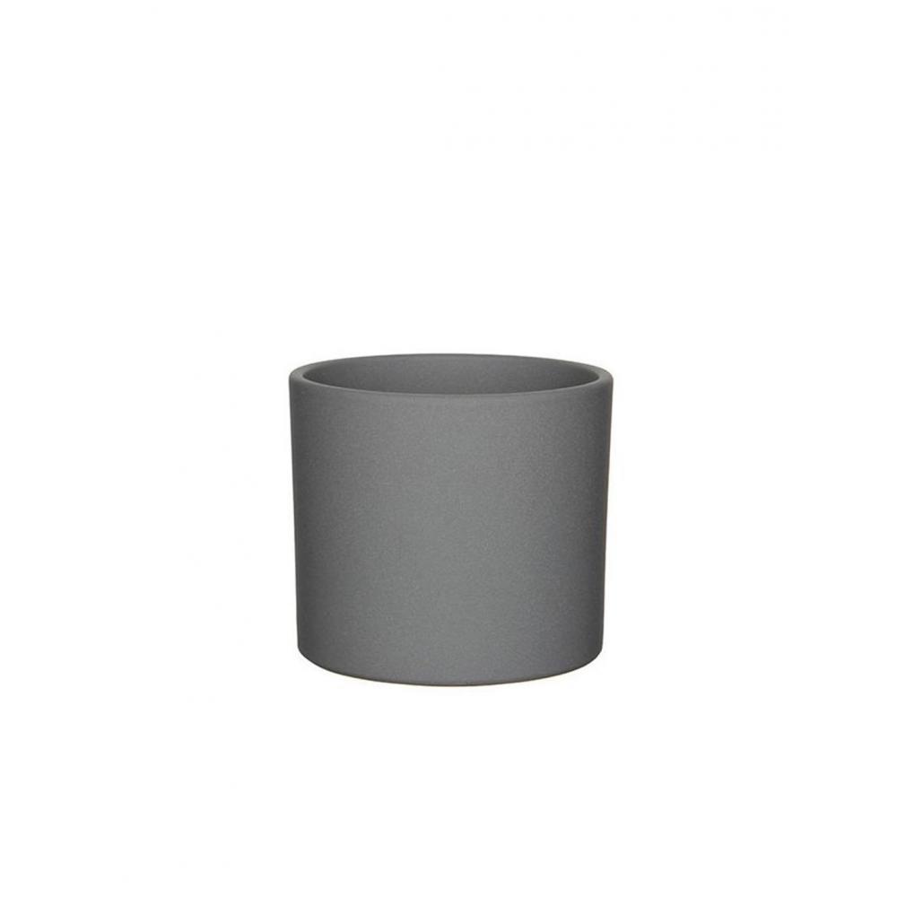 Κασπώ κεραμικό γκρι σκούρο ματ Φ17,5Η14,5cm Plastona 02.1063284