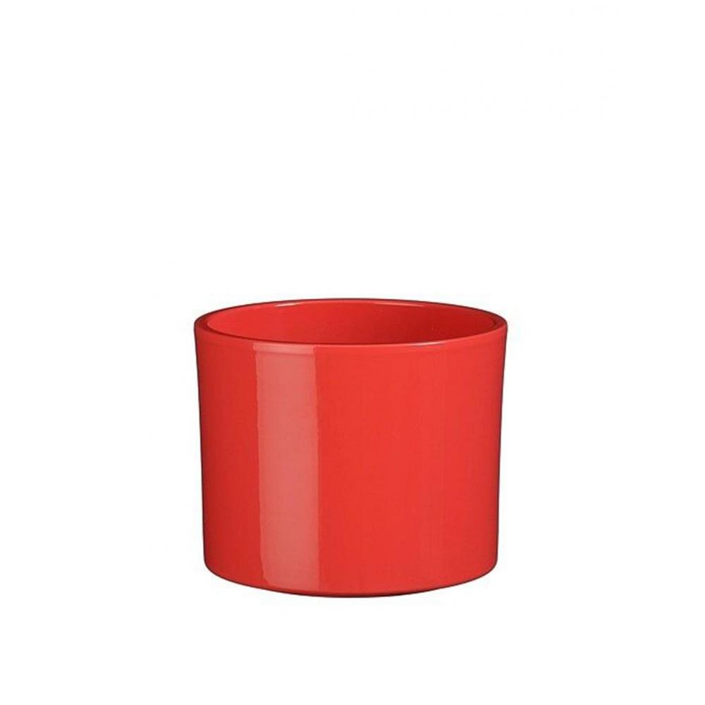 Κασπώ κεραμικό κόκκινο Φ13,5Η12,5cm Plastona 02.1193773