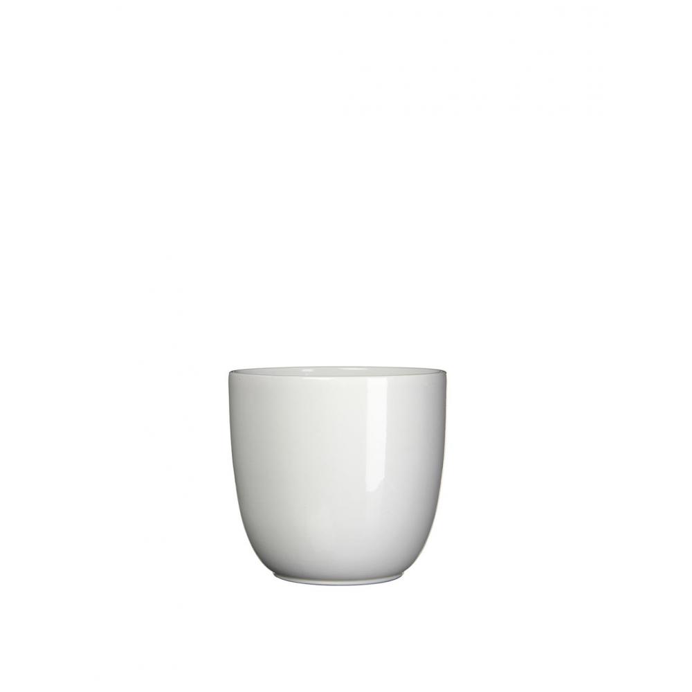 Κασπώ κεραμικό λευκό Φ14,5Η14cm Plastona 02.144685