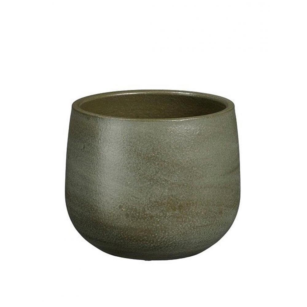 Κασπώ κεραμικό πράσινο σκούρο Φ17Η15cm Plastona 02.1175808