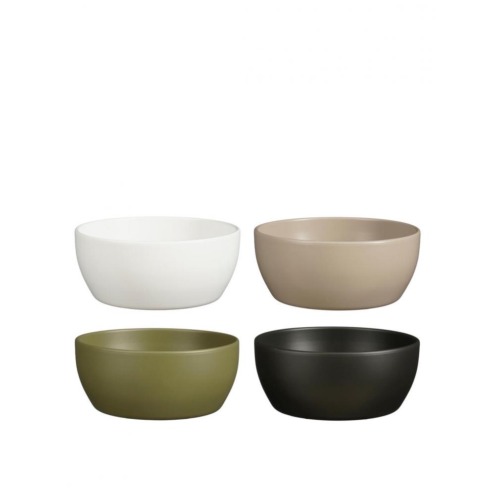 Κασπώ /μπωλ κεραμ. 4χρώματα Φ22,5Η9,5cm Plastona 02.1133607