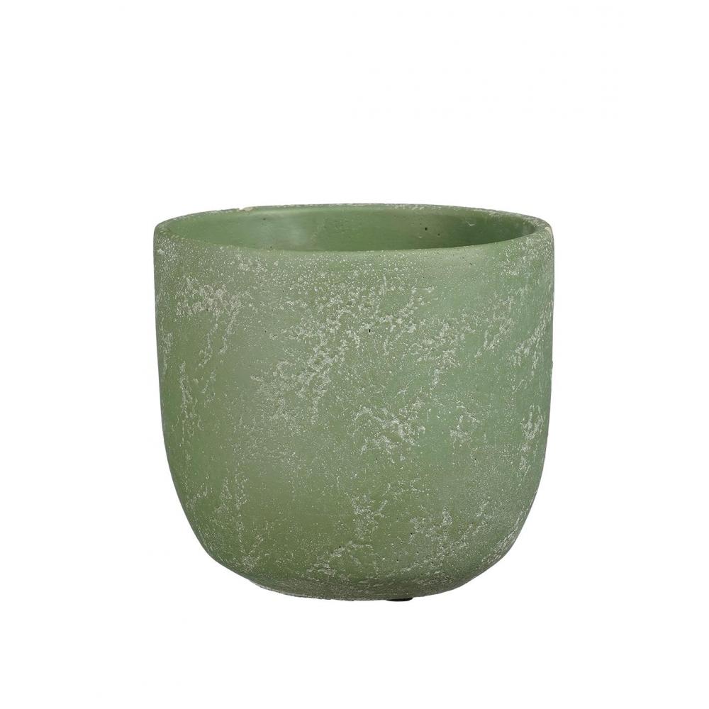 Κασπώ πράσινο κεραμικό Φ15,5Η14,5cm Plastona 02.1166174