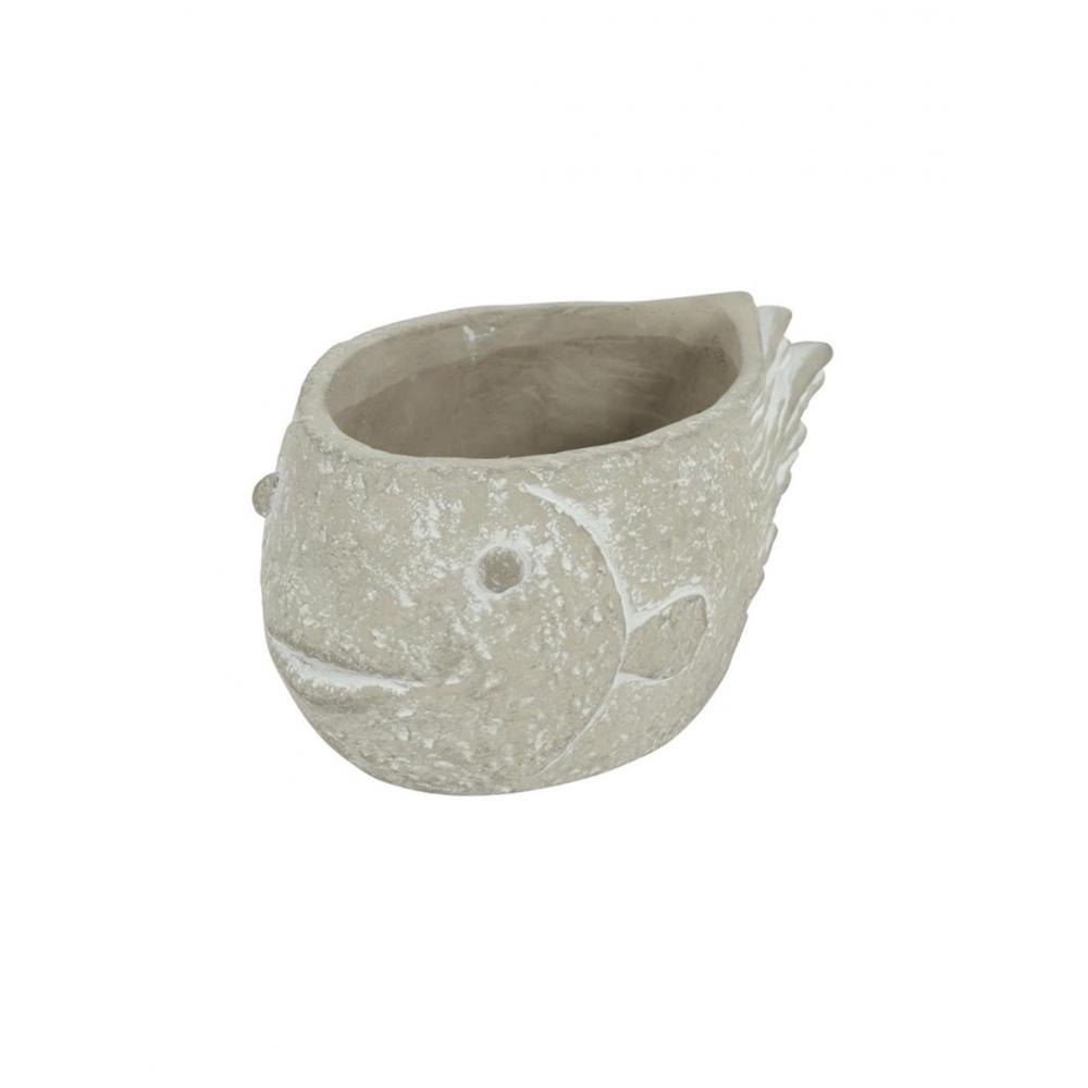 Κασπώ ψάρι  γκρι κεραμικό 31x17x13cm Plastona 013.820908