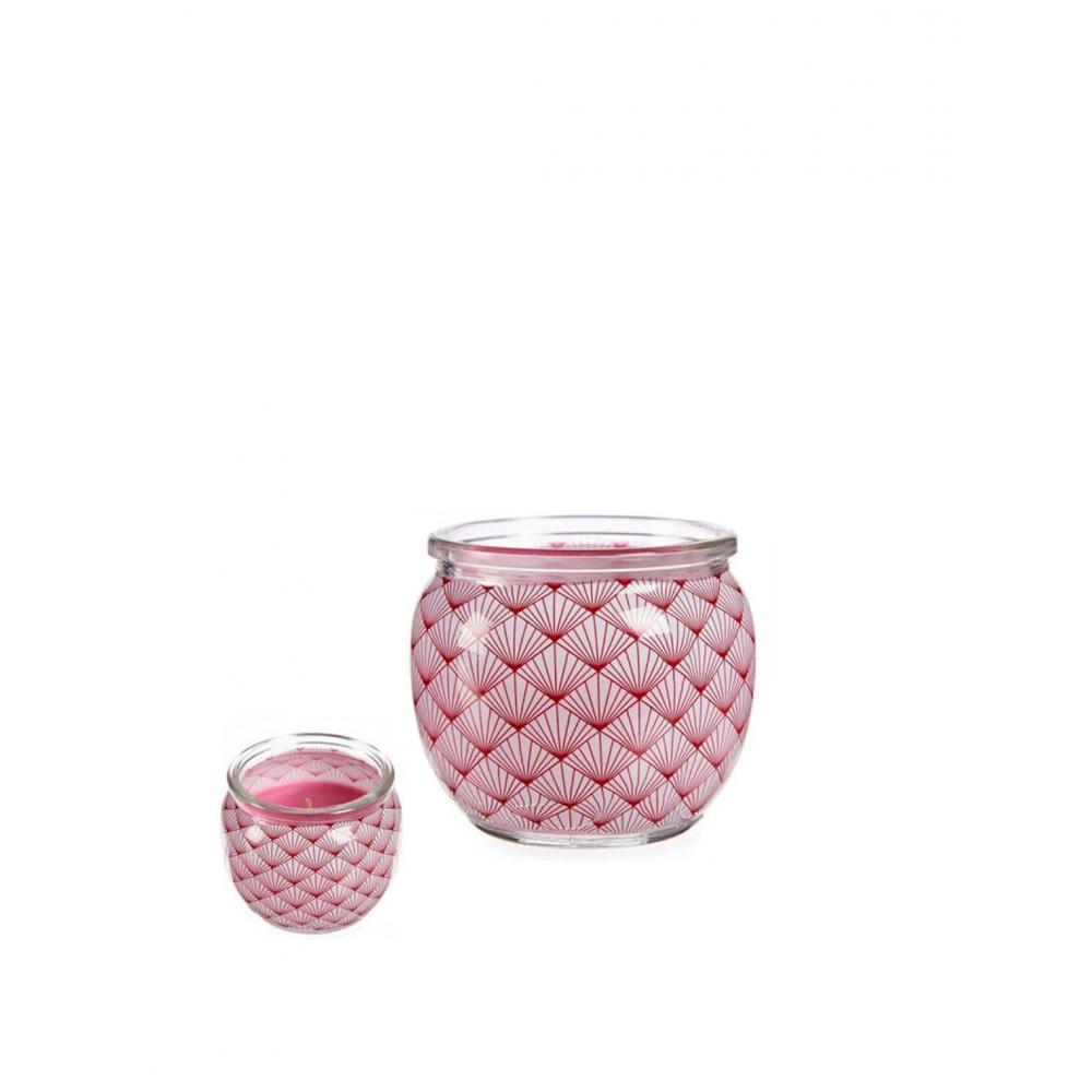 Κερί CUT FLOWER σε γυάλινο ποτήρι Φ7,5Η6,3cm Plastona 029.13574
