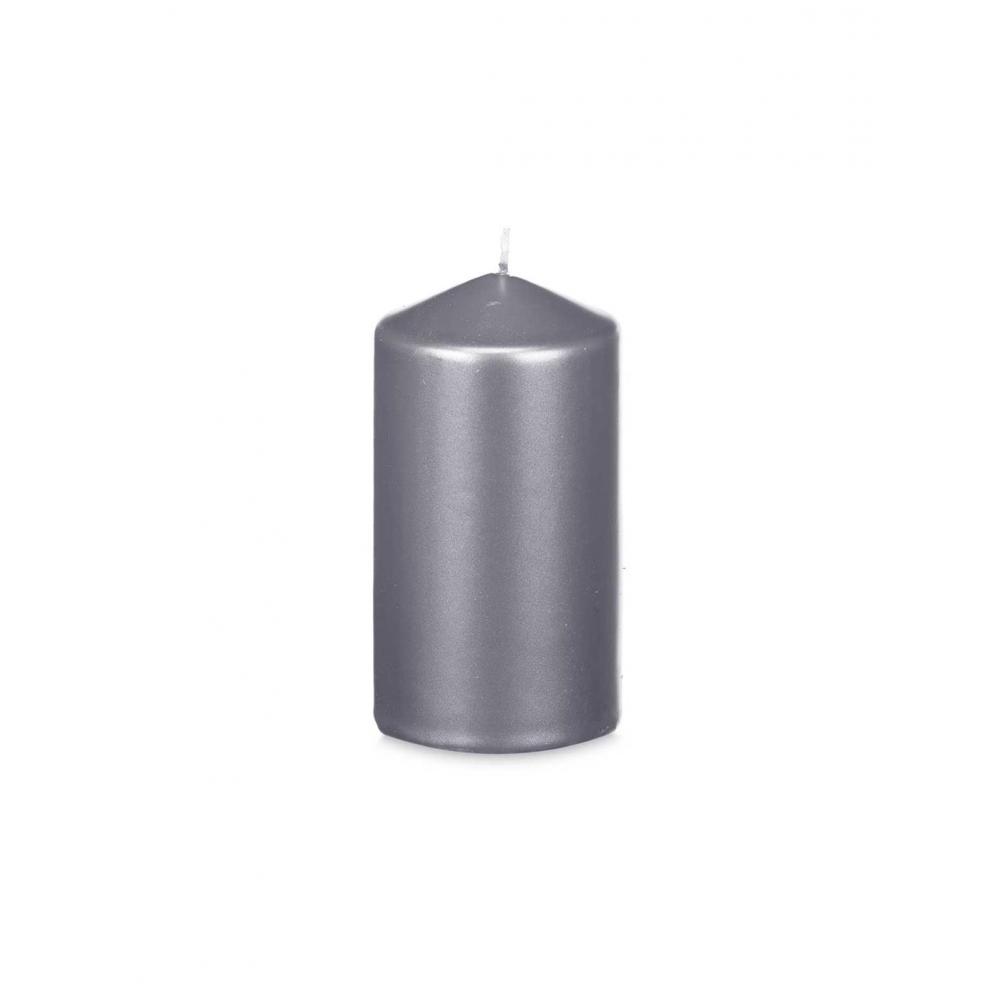 Κερί κορμός ασημί Φ7Η13cm Plastona 029.92537