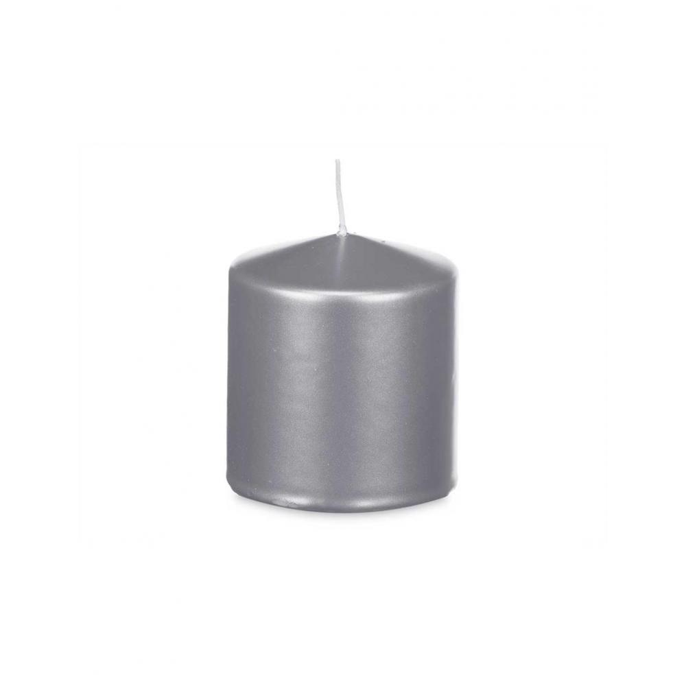Κερί κορμός ασημί  Φ9Η10cm Plastona 029.92543