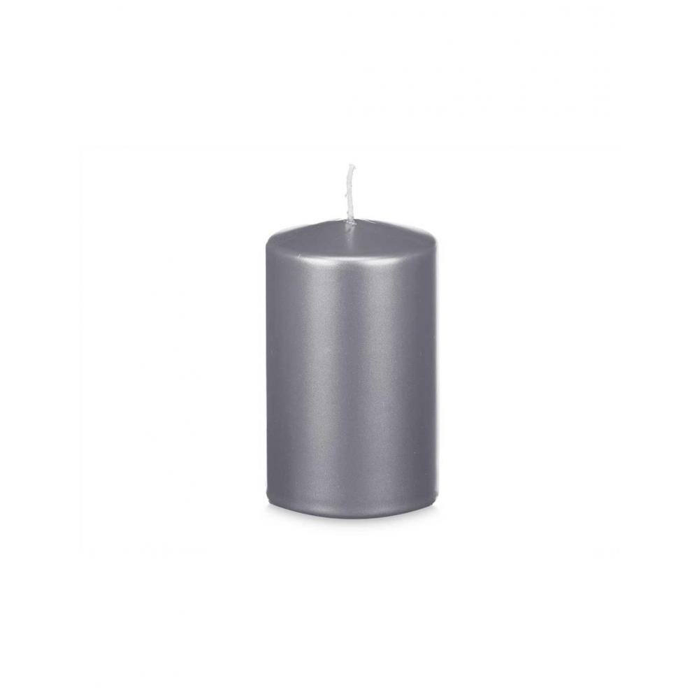Κερί κορμός ασημί Φ9Η15cm Plastona 029.92545