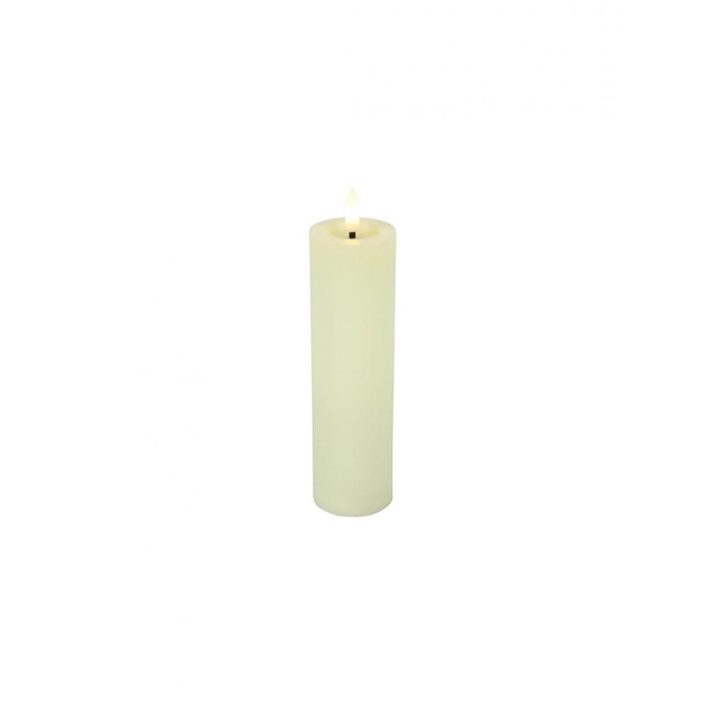 Κερί κορμός  εκρού  LED/extra Remote Ctr/Timer 5Χ20 Plastona 013.812208