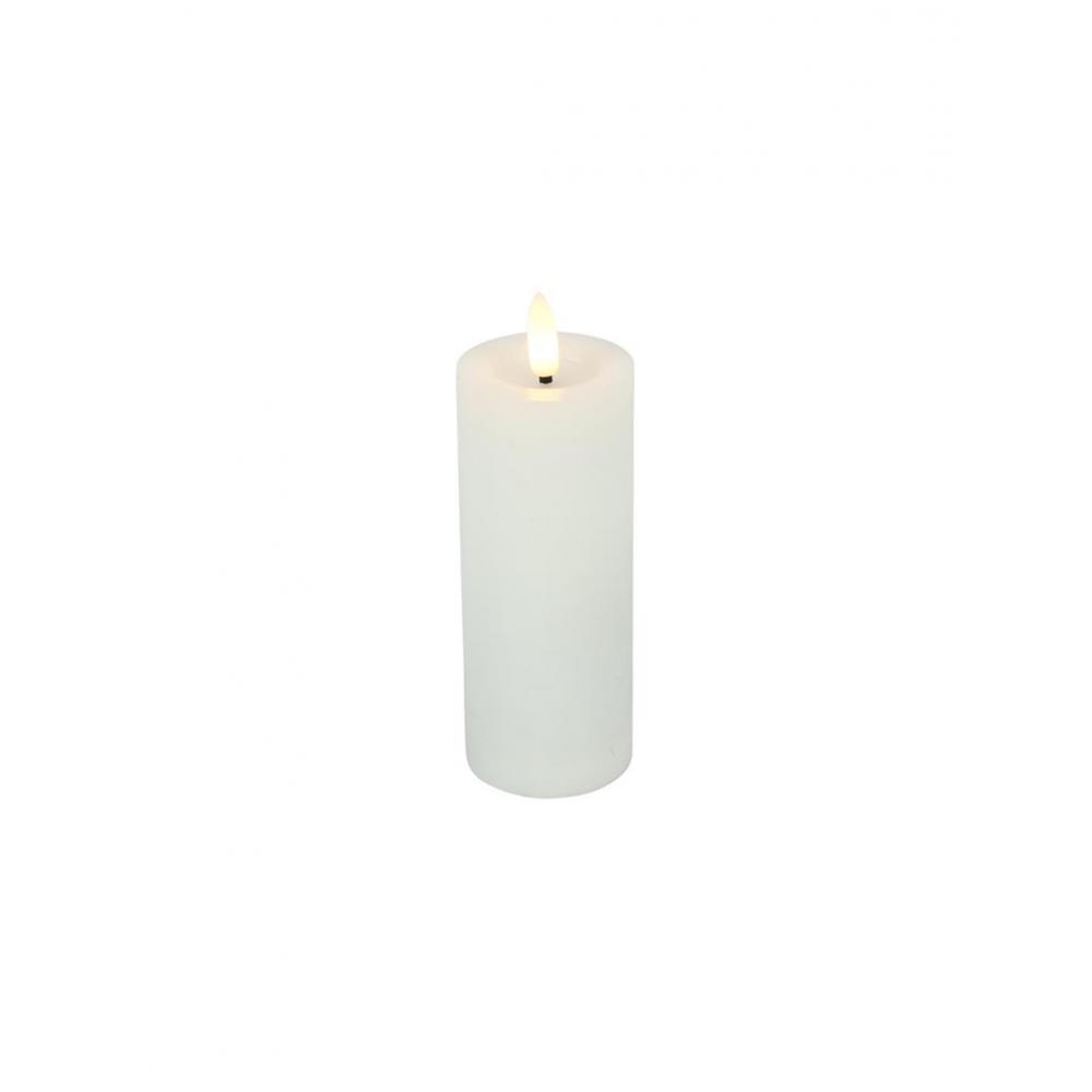 Κορμός κερί LED λευκό / extra remote control/timer/3AA5Χ15 Plastona 013.812210