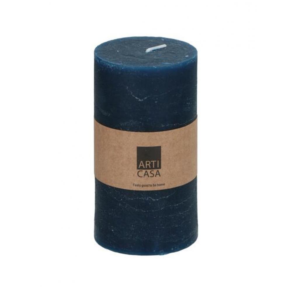 Κερί κορμός μπλέ σκούρο Φ7 Η13cm Plastona 03.24610