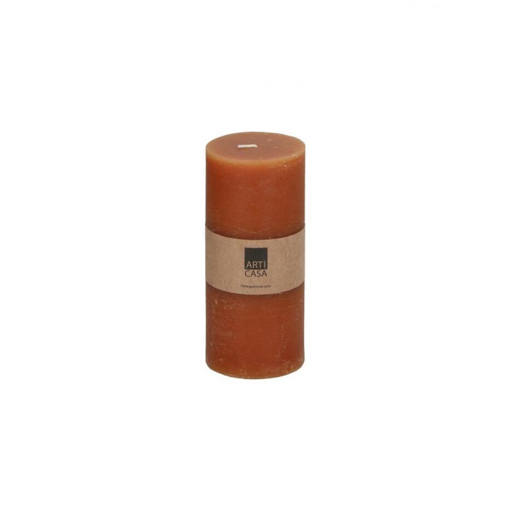Κερί κορμός πορτοκαλί Φ7 Η16cm Plastona 03.24608