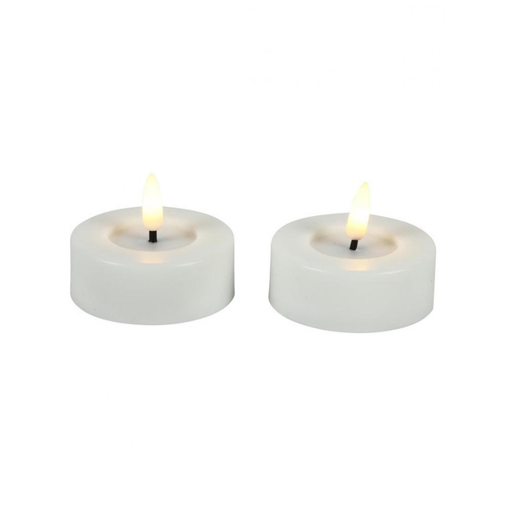 Κερί ρεσό LED λευκό εξωτ.χωρου σ/2 Φ6,7H5,5cm Plastona 013.812172
