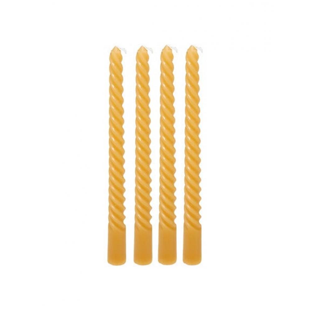Κεριά κίτρινα σετ4/25cm Plastona 07.207036B
