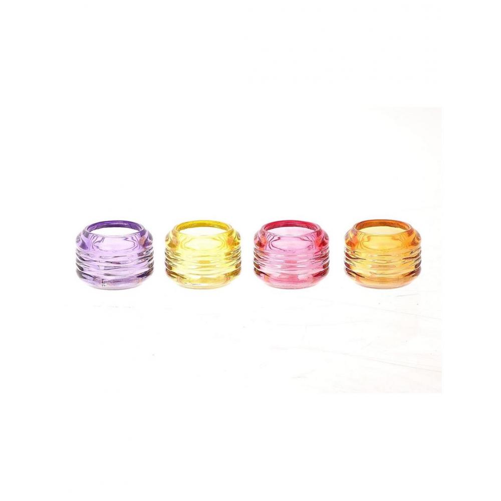 Κηροπήγιο γυαλ.4χρωμ.Φ8Η6cm Plastona 012.862424033
