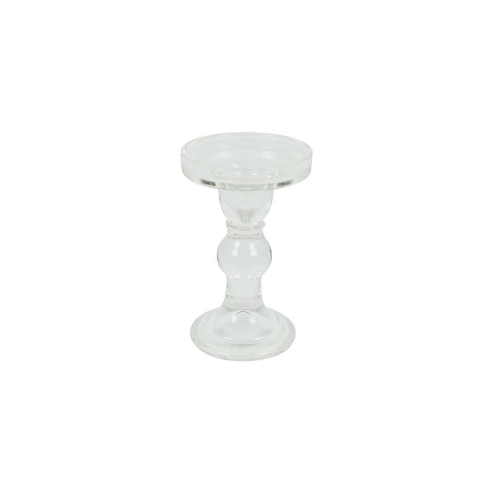 Κηροπήγιο γυαλ.διάφανο Φ8,5Η14cm Plastona 013.815716