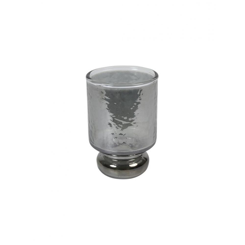 Κηροπήγιο γυαλ.γκρι με πόδι Φ7Η11cm Plastona 013.802680
