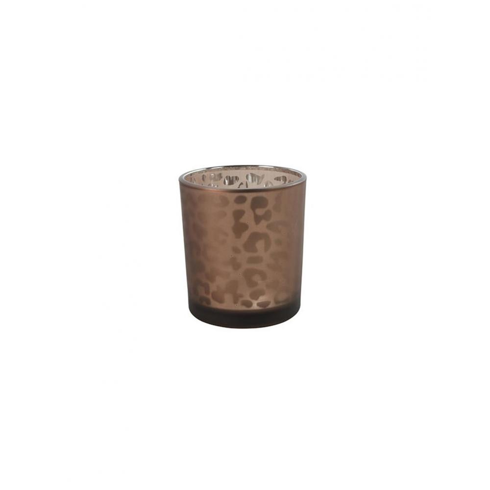 Κηροπήγιο γυαλ.καφέ bliss 7Χ8 Plastona 013.788819