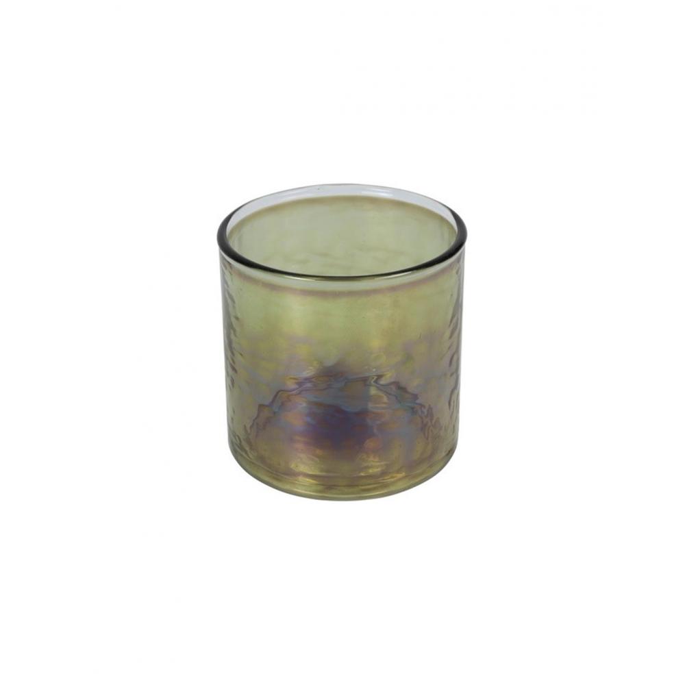 Κηροπήγιο γυαλ.ποτήρι πράσινο Φ8Η8cm Plastona 013.802683