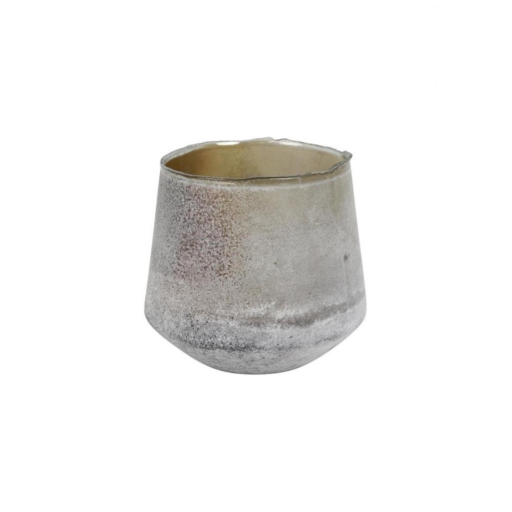 Κηροπήγιο ποτήρι καφέ Φ20 Η19,5cm Plastona 013.801249