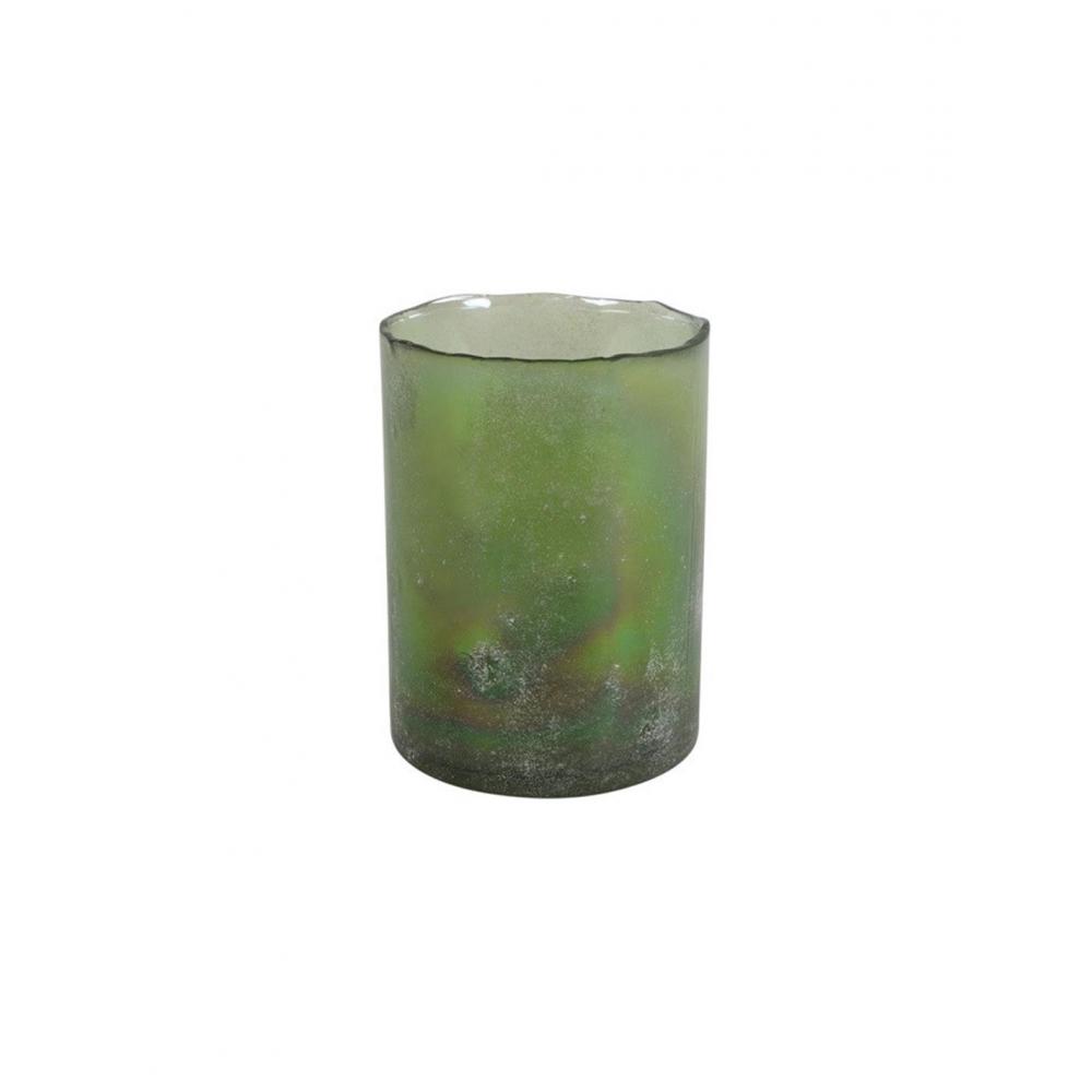 Κηροπήγιο ποτήρι πράσινο Φ15 Η20,5cm Plastona 013.801242