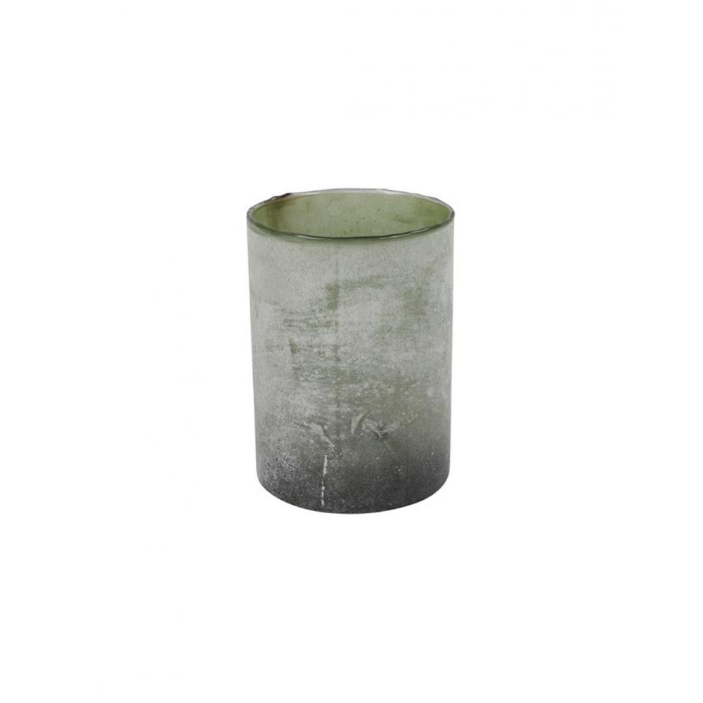 Κηροπήγιο ποτήρι πράσινο Φ18 Η25cm Plastona 013.801243