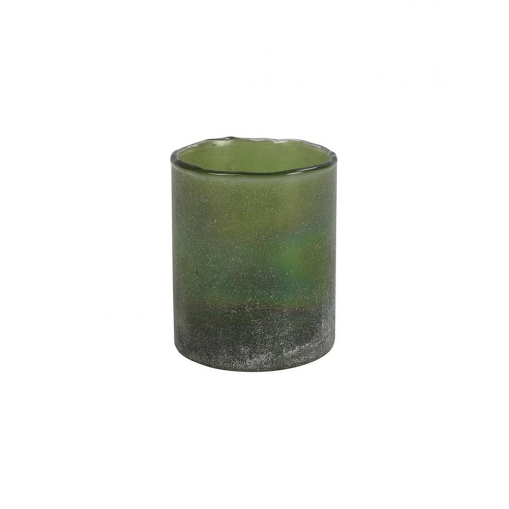 Κηροπήγιο ποτήρι πράσινο Φ9 Η11cm Plastona 013.801240