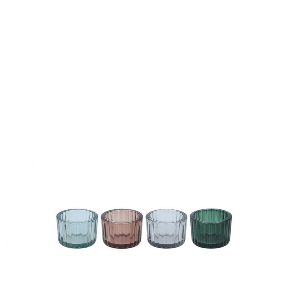 Κηροπήγιο χρωμ.γυαλ. 4χρ. 5,5Χ3,5 σ/4 Plastona 03.26800