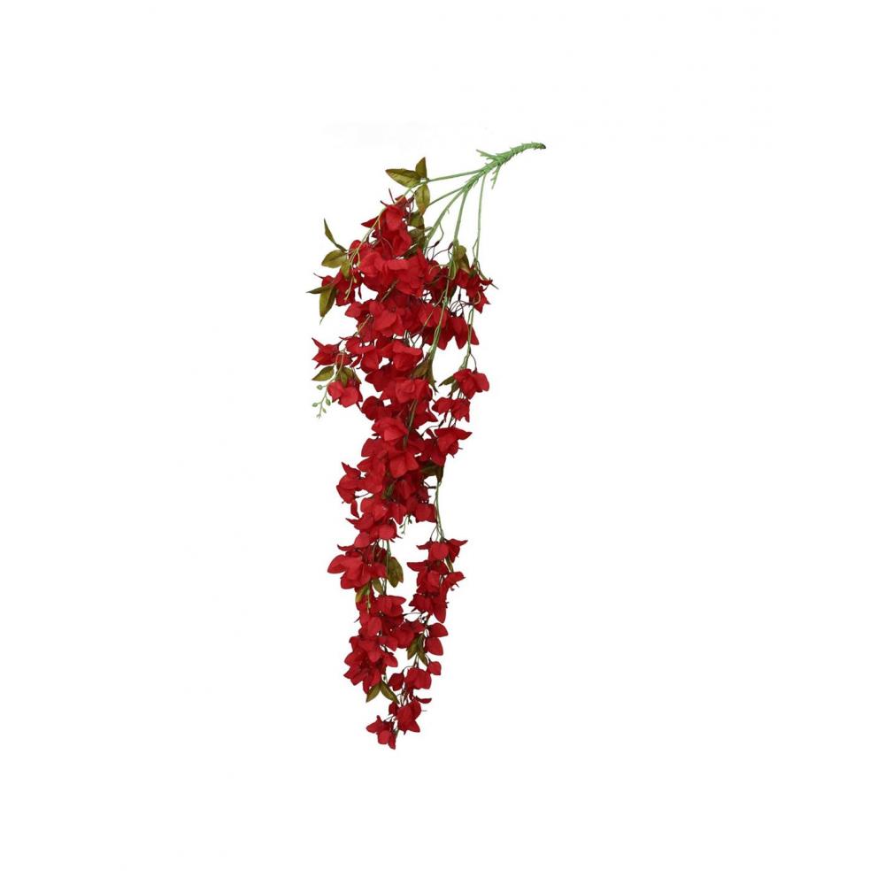 Κλαδί βουκαμβίλια κρεμαστό κόκκινο 29x13x126cm Plastona 012.862474062