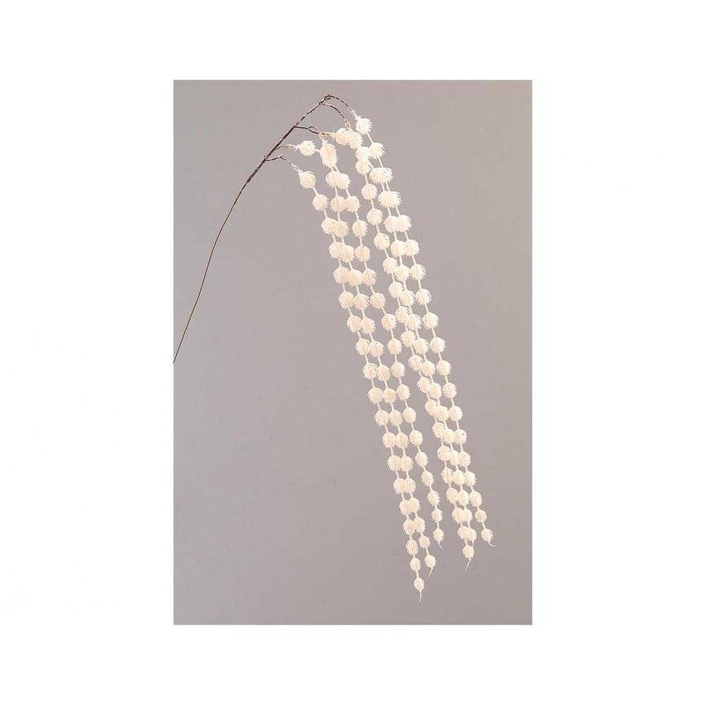 Κλαδί λευκά πον πον Η110cm Plastona 00.11.20228