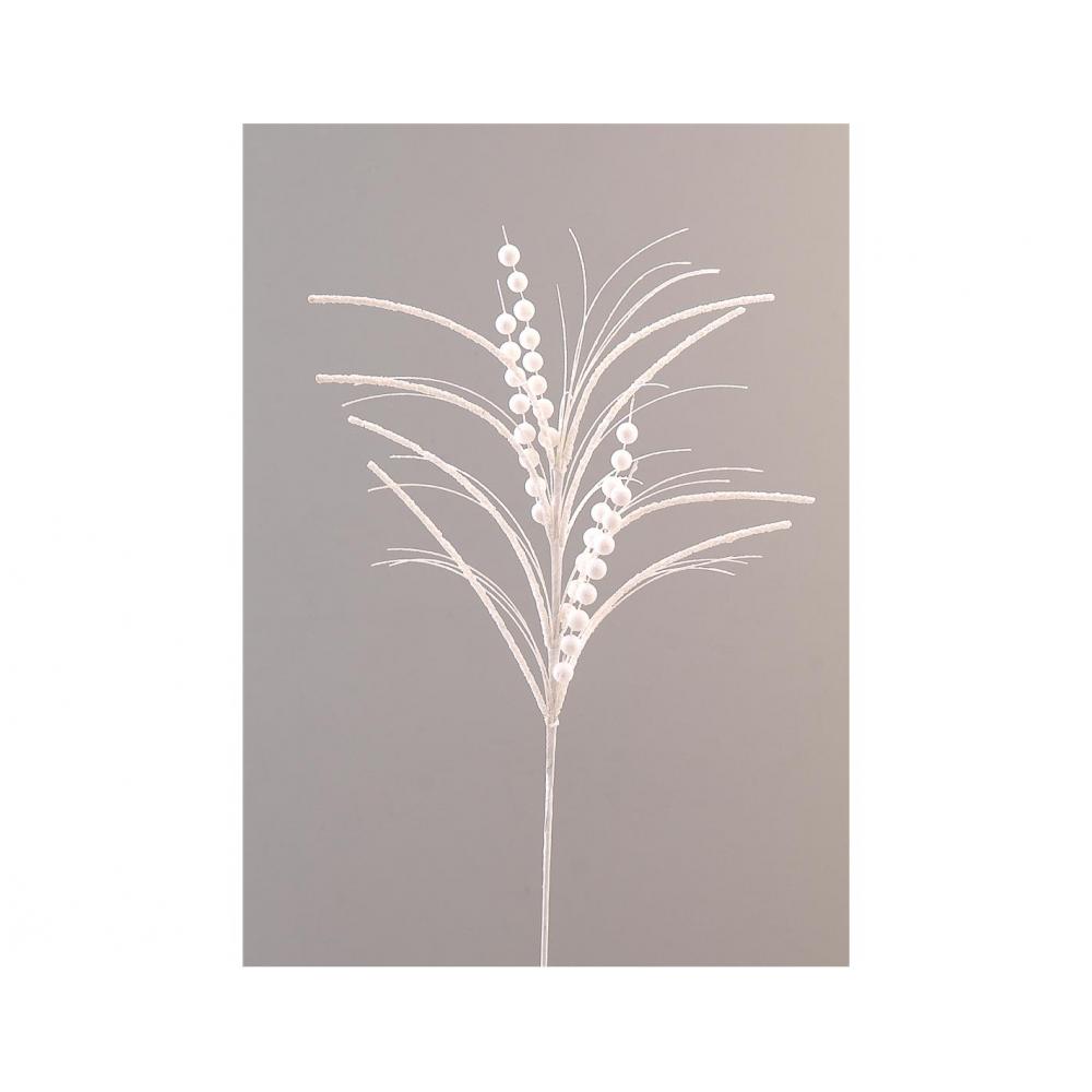 Κλαδί λευκό με glitter H 76cm Plastona 00.11.13683