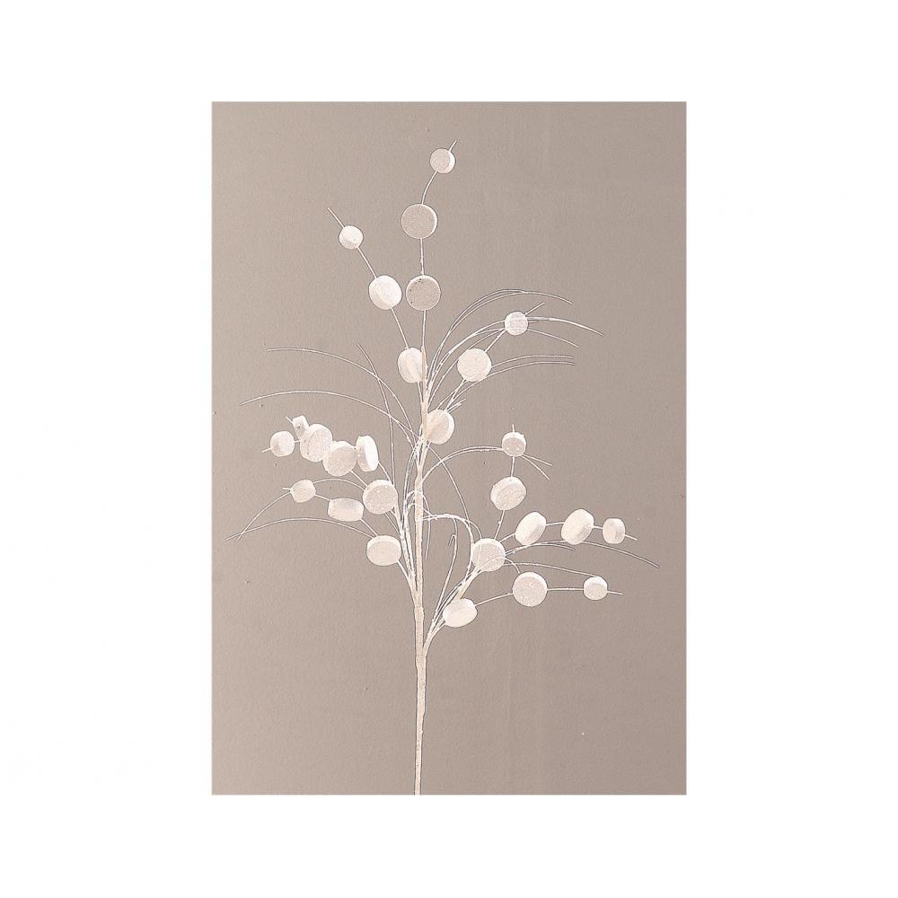 Κλαδί λευκό με μπάλες Η85cm Plastona 00.11.22602
