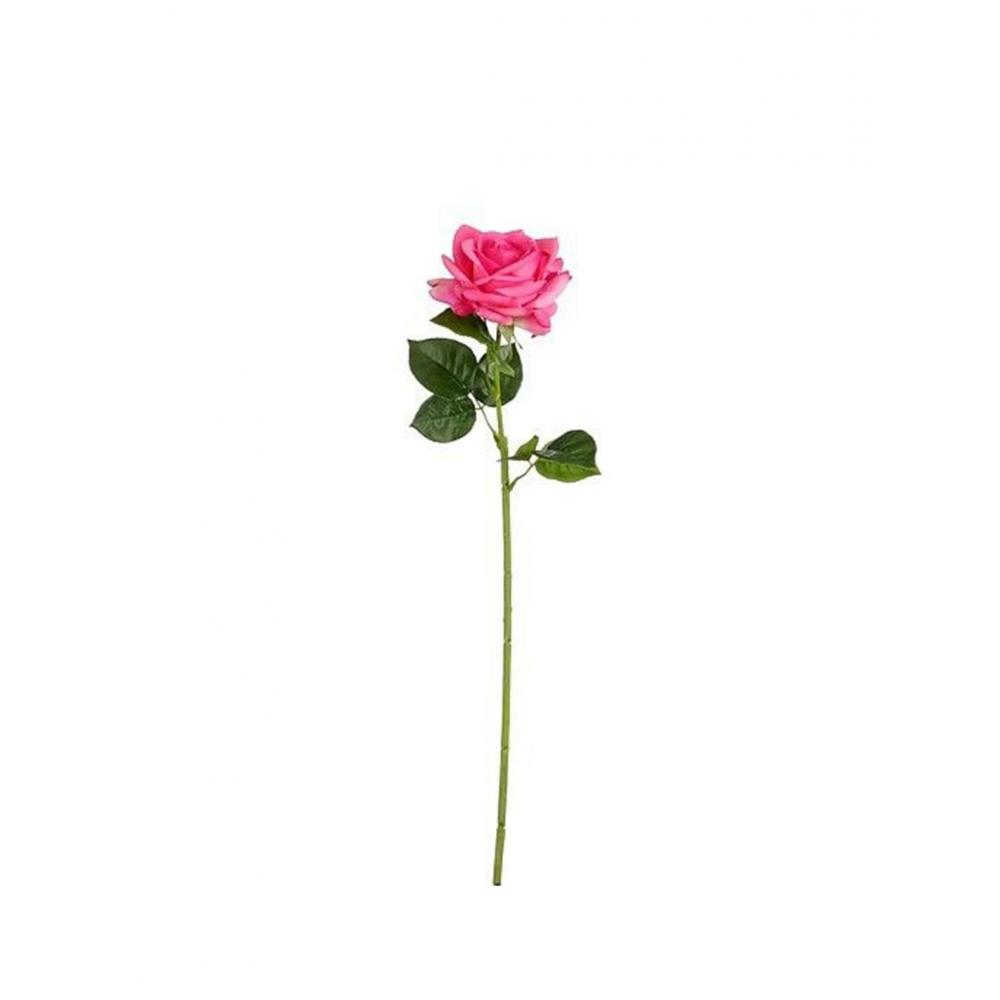 Κλαδί τριαντάφυλλο real touch φούξια Η65cm Plastona 02.1173187