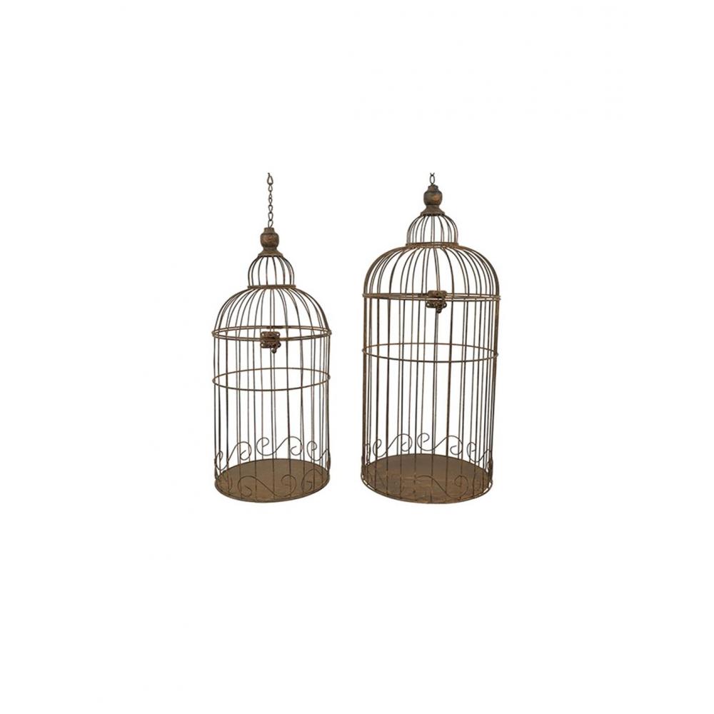 Κλουβί μεταλλικό rusty Φ25Η57cm Plastona 013.819211A
