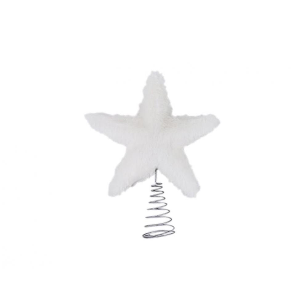 Κορυφή δέντρου αστέρι λευκό 20x25cm Plastona 07.207455
